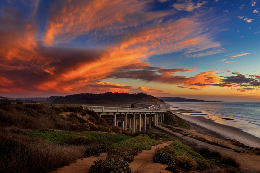 Torrey Pines Bridge Sunset